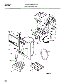 08 - Ice & Water Dispenser parts for Frigidaire Refrigerator MRS24WRCD1 from AppliancePartsPros.com