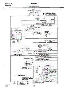11 - Wiring Shcematic parts for Frigidaire Refrigerator MRS22WNGW7 from AppliancePartsPros.com
