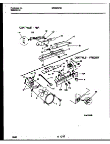 06 - Refrigerator Control Assembly, Damp parts for Frigidaire Refrigerator MRS26WRBD0 from AppliancePartsPros.com