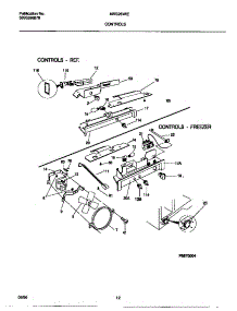 06 - Controls parts for Frigidaire Refrigerator MRS26WIED1 from AppliancePartsPros.com