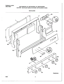 02 - Backguard parts for Frigidaire Range MGF345BGDA from AppliancePartsPros.com
