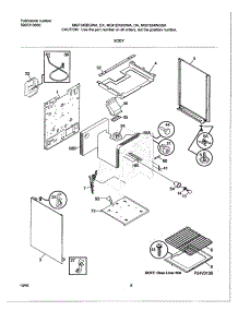 04 - Body parts for Frigidaire Range MGF345BGDA from AppliancePartsPros.com