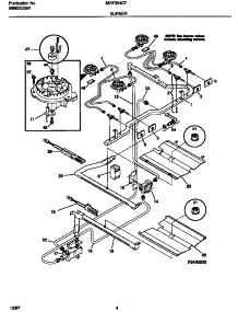 03 - Burner parts for Frigidaire Range MGF354CFSC from AppliancePartsPros.com