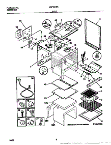 04 - Body parts for Frigidaire Range MGF354SEDA from AppliancePartsPros.com
