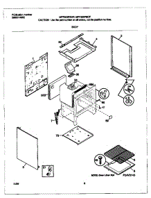 04 - Body parts for Frigidaire Range MPF300PBDF from AppliancePartsPros.com