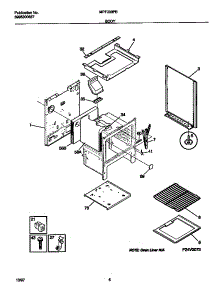 04 - Body parts for Frigidaire Range MPF300PBWE from AppliancePartsPros.com
