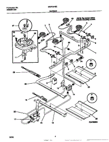 03 - Burner parts for Frigidaire Range MGF354SEDB from AppliancePartsPros.com