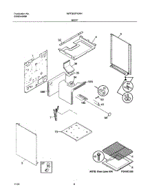 07 - Body parts for Frigidaire Range MPF300PXWH from AppliancePartsPros.com
