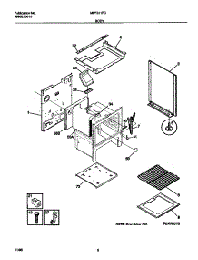 04 - Body parts for Frigidaire Range MPF311PCWB from AppliancePartsPros.com