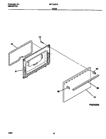 06 - Door parts for Frigidaire Range MPF300PXWC from AppliancePartsPros.com