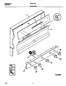 02 - Backguard parts for Frigidaire Range MPF311SBWD from AppliancePartsPros.com
