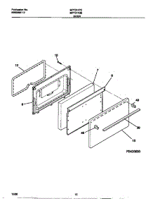 06 - Door parts for Frigidaire Range MPF311PCWC from AppliancePartsPros.com
