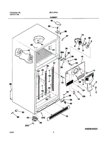 05 - Cabinet parts for Frigidaire Refrigerator BRT21R6AW1 from AppliancePartsPros.com