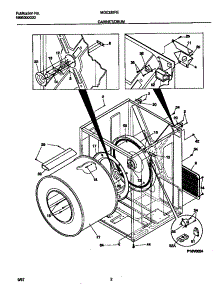 02 - Cabinet / Drum parts for Frigidaire Dryer MDE336REW1 from AppliancePartsPros.com