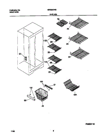 05 - Shelves parts for Frigidaire Refrigerator MRS20HNGW0 from AppliancePartsPros.com