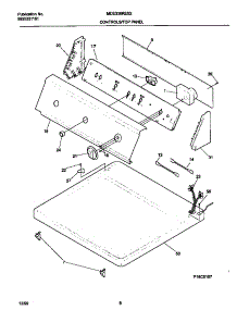 04 - Control Panel parts for Frigidaire Dryer MDE336RES2 from AppliancePartsPros.com