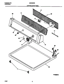 04 - Controls / Top Panel parts for Frigidaire Dryer MDG336RES1 from AppliancePartsPros.com