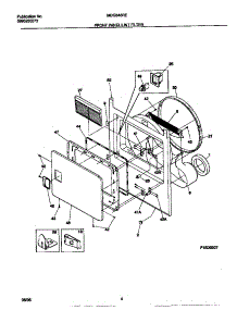 03 - Front Panel / Lint Filter parts for Frigidaire Dryer MDG546REW0 from AppliancePartsPros.com