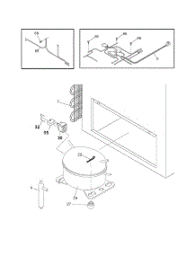 Universal / Multiflex (Frigidaire) Freezer System parts for Frigidaire Freezer CFC05M0AW6 from AppliancePartsPros.com