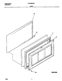 Universal / Multiflex (Frigidaire) Freezer Door parts for Frigidaire Freezer CFC05M0HW1 from AppliancePartsPros.com