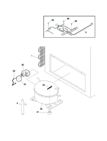 Universal / Multiflex (Frigidaire) Freezer System parts for Frigidaire Freezer CFC07M4AW3 from AppliancePartsPros.com