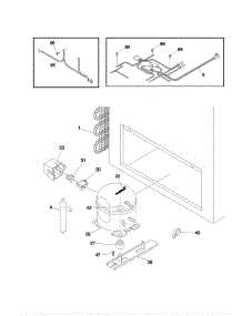 Universal / Multiflex (Frigidaire) Freezer System parts for Frigidaire Freezer CFC07M4HW1 from AppliancePartsPros.com