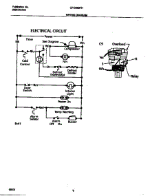 05 - Wiring Diagram parts for Frigidaire Freezer CFC09M7HW0 from AppliancePartsPros.com