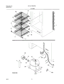 07 - System parts for Frigidaire Freezer CFU14M2HW2 from AppliancePartsPros.com