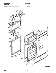 02 - Door parts for Frigidaire Refrigerator MRT15CNEZ0 from AppliancePartsPros.com