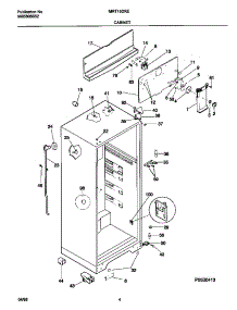 03 - Cabinet parts for Frigidaire Refrigerator MRT15DREW5 from AppliancePartsPros.com