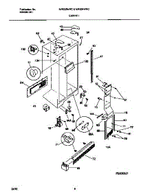 04 - Cabinet parts for Frigidaire Refrigerator MRS22WRCD2 from AppliancePartsPros.com