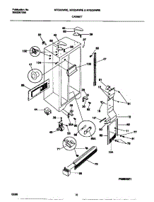 06 - Cabinet parts for Frigidaire Refrigerator MRS22WRED1 from AppliancePartsPros.com