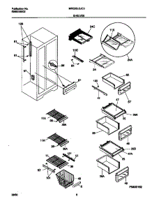 05 - Shelves parts for Frigidaire Refrigerator MRS26LGJC0 from AppliancePartsPros.com