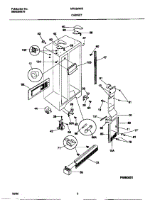 04 - Cabinet parts for Frigidaire Refrigerator MRS26WIEW1 from AppliancePartsPros.com