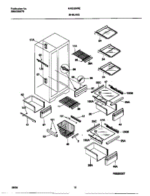 05 - Shelves parts for Frigidaire Refrigerator MRS26WIEW1 from AppliancePartsPros.com