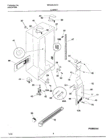 06 - Cabinet parts for Frigidaire Refrigerator MRS26LGJC2 from AppliancePartsPros.com
