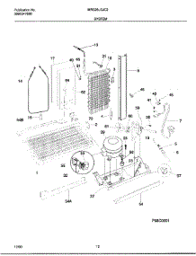 12 - System parts for Frigidaire Refrigerator MRS26LGJC2 from AppliancePartsPros.com
