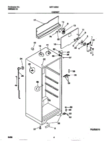 03 - Cabinet parts for Frigidaire Refrigerator MRT13BSCD1 from AppliancePartsPros.com