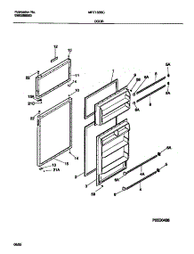 02 - Door parts for Frigidaire Refrigerator MRT13BSCD0 from AppliancePartsPros.com