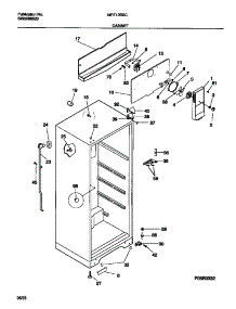 03 - Cabinet parts for Frigidaire Refrigerator MRT13BSCD0 from AppliancePartsPros.com