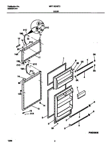 02 - Door parts for Frigidaire Refrigerator MRT15CNED2 from AppliancePartsPros.com
