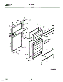 02 - Door parts for Frigidaire Refrigerator MRT15CNCD2 from AppliancePartsPros.com