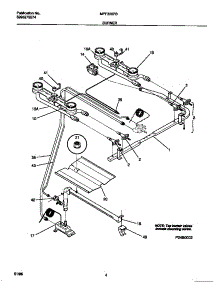 03 - Burner parts for Frigidaire Range MPF300PBWC from AppliancePartsPros.com