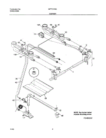 09 - Burner parts for Frigidaire Range MPF311SGDE from AppliancePartsPros.com