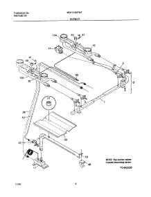 11 - Burner parts for Frigidaire Range MSF312BFWF from AppliancePartsPros.com