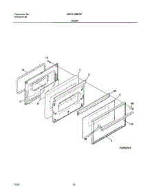03 - Door parts for Frigidaire Range MSF312BFWF from AppliancePartsPros.com
