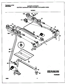 03 - Burner parts for Frigidaire Range MPF303PGWD from AppliancePartsPros.com