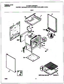 04 - Body parts for Frigidaire Range MPF303PGWD from AppliancePartsPros.com