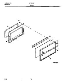 06 - Door parts for Frigidaire Range MPF311SBDD from AppliancePartsPros.com