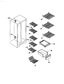 05 - Shelves parts for Frigidaire Refrigerator MRS20BRCD0 from AppliancePartsPros.com